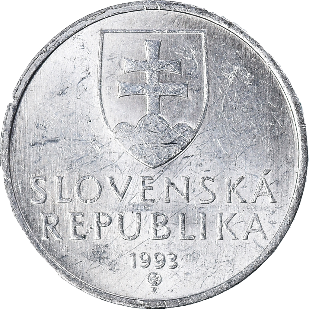 Moneda, Eslovaquia, 10 Halierov, 1993