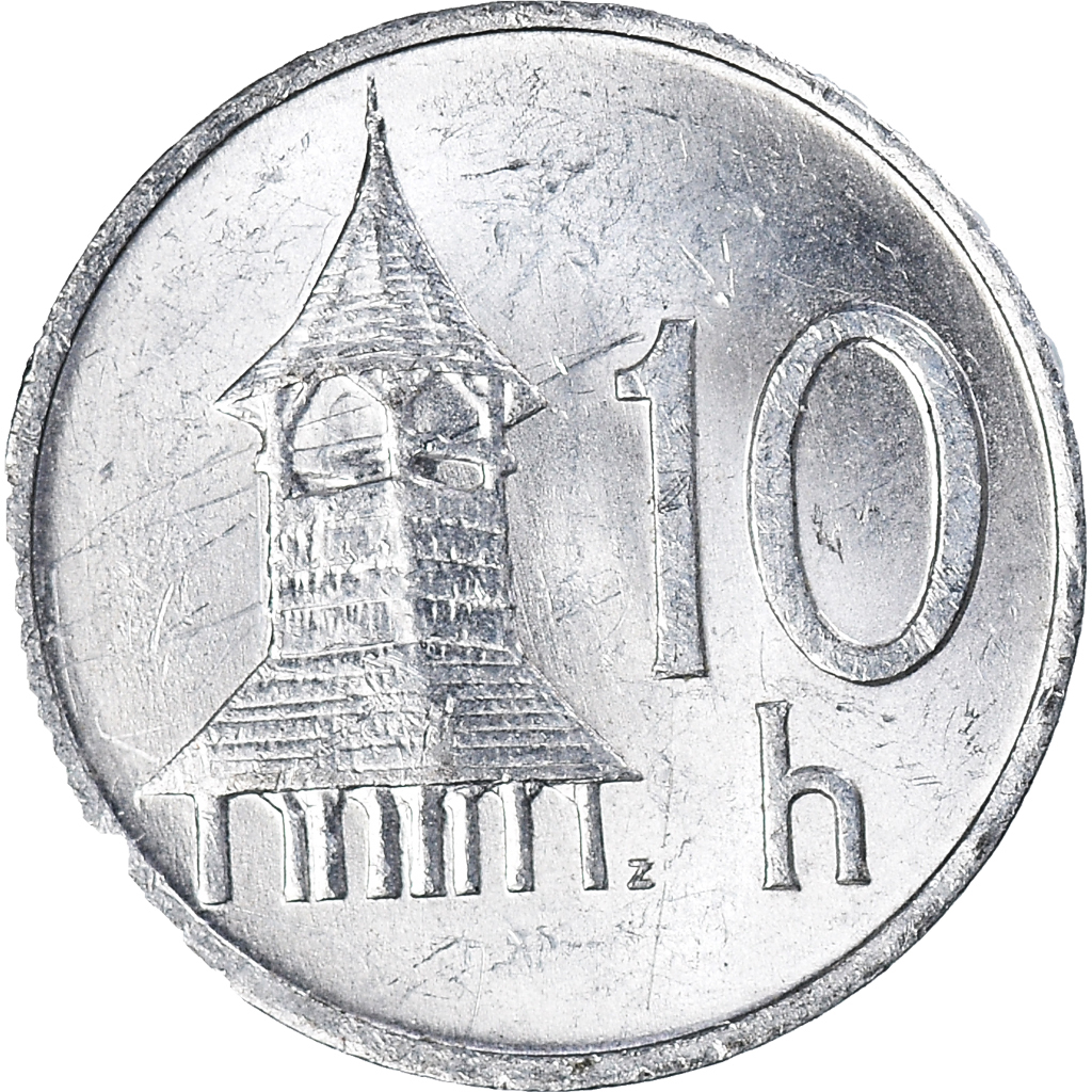 Moneda, Eslovaquia, 10 Halierov, 1993