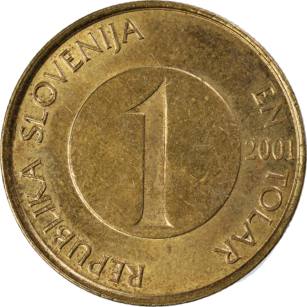 Moneda, Eslovenia, Tolar, 2001