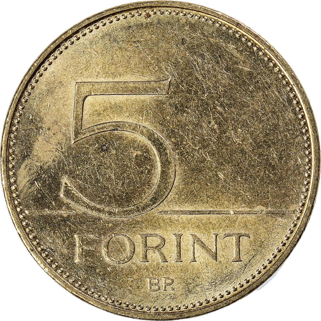 Moneda, Hungría, 5 Forint, 2008