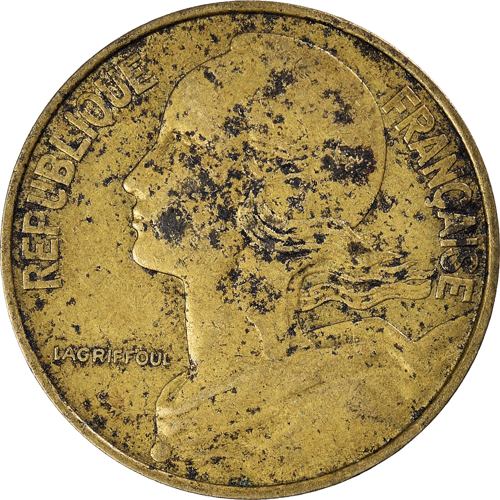 Moneda, Francia, 20 Centimes, 1972