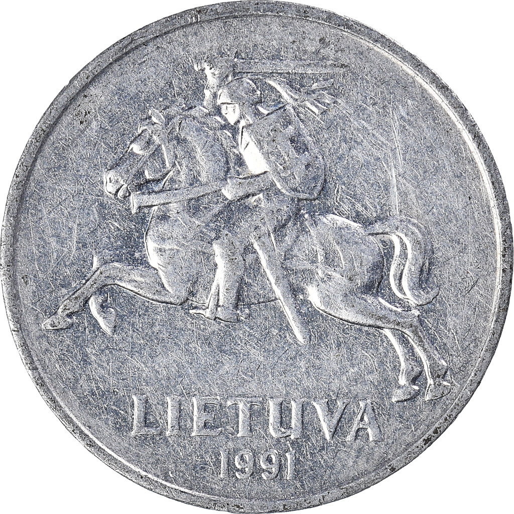 Moneda, Lituania, 2 Centai, 1991