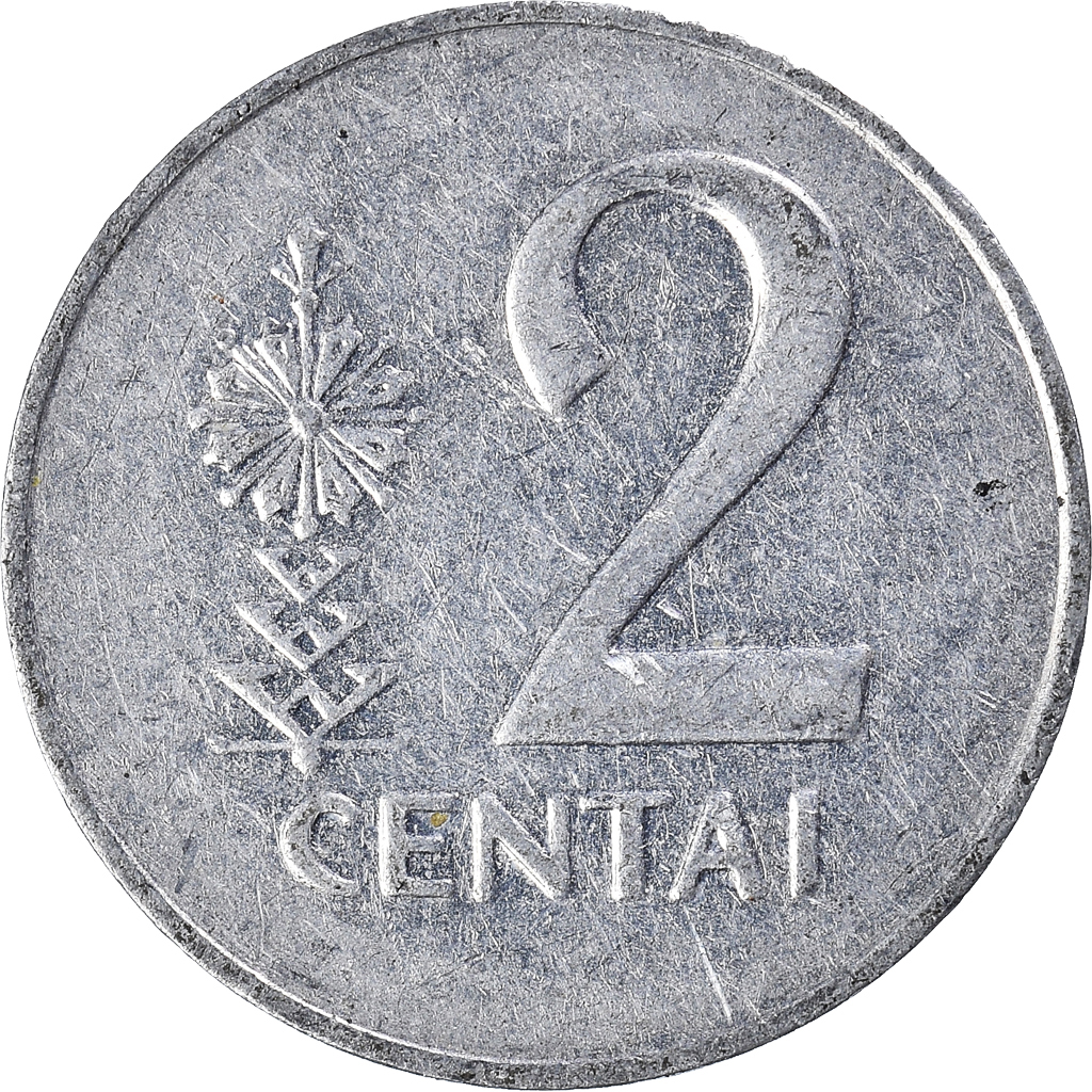 Moneda, Lituania, 2 Centai, 1991