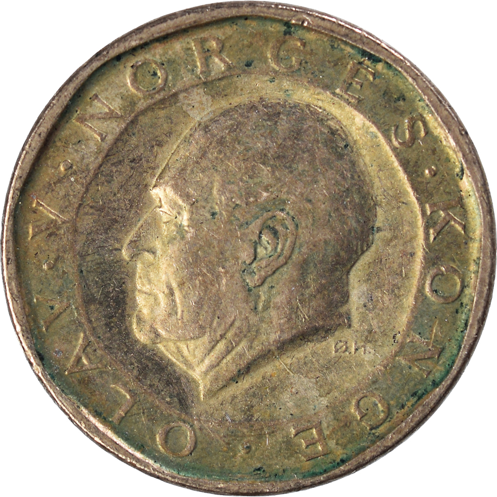 Moneda, Noruega, 10 Kroner, 1991