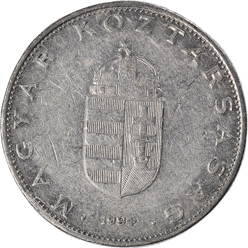 Moneda, Hungría, 10 Forint, 1994