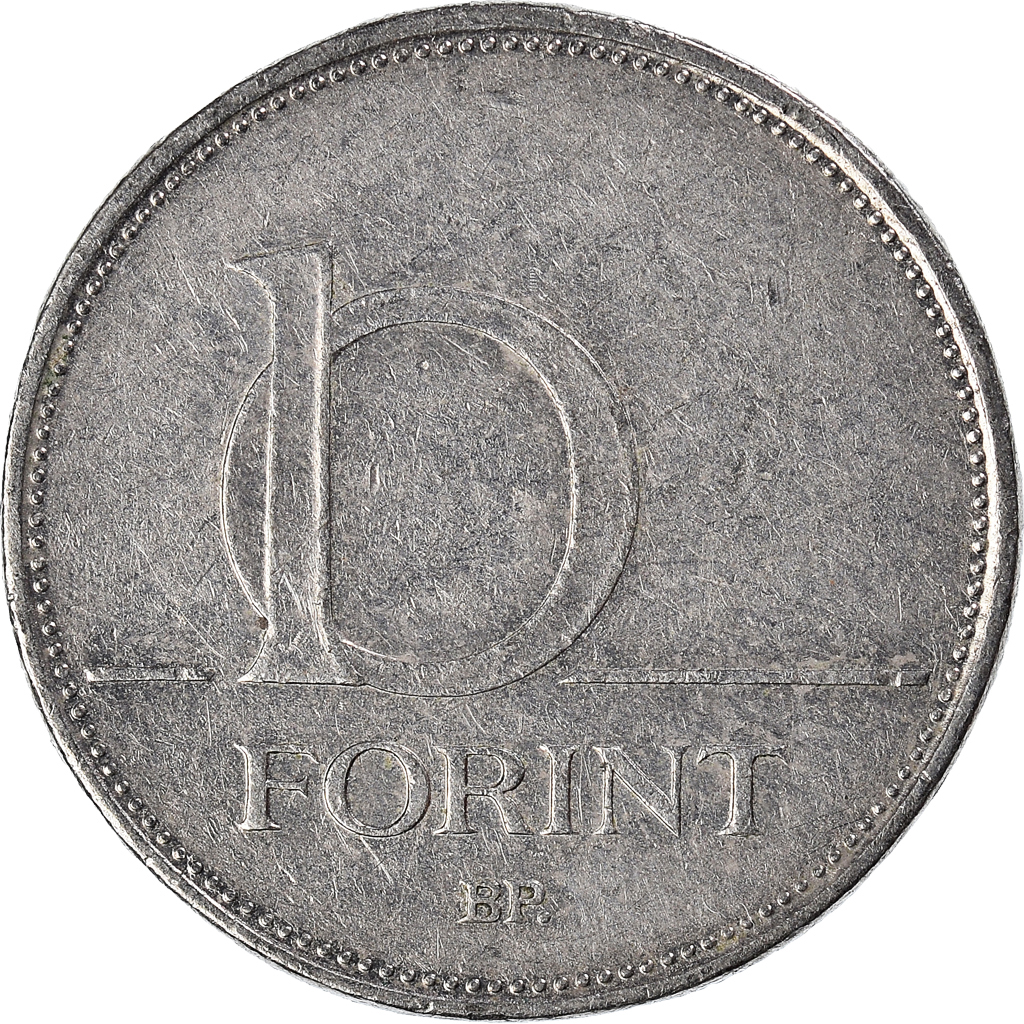 Moneda, Hungría, 10 Forint, 1994