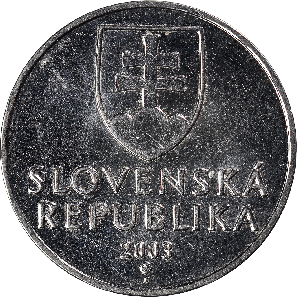 Moneda, Eslovaquia, 2 Koruna, 2003