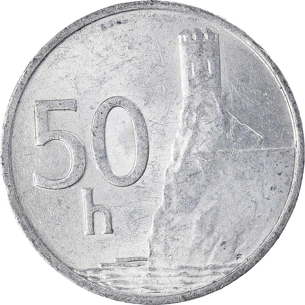 Moneda, Eslovaquia, 50 Halierov, 1993