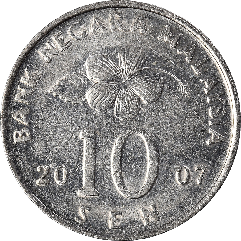 Moneda, Malasia, 10 Sen, 2007