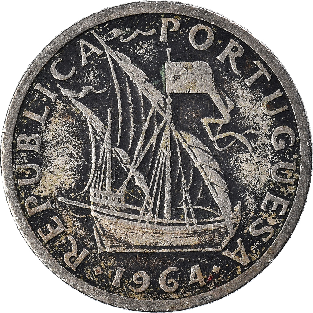 Moneda, Portugal, 2-1/2 Escudos, 1964