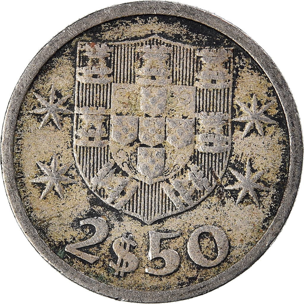 Moneda, Portugal, 2-1/2 Escudos, 1964