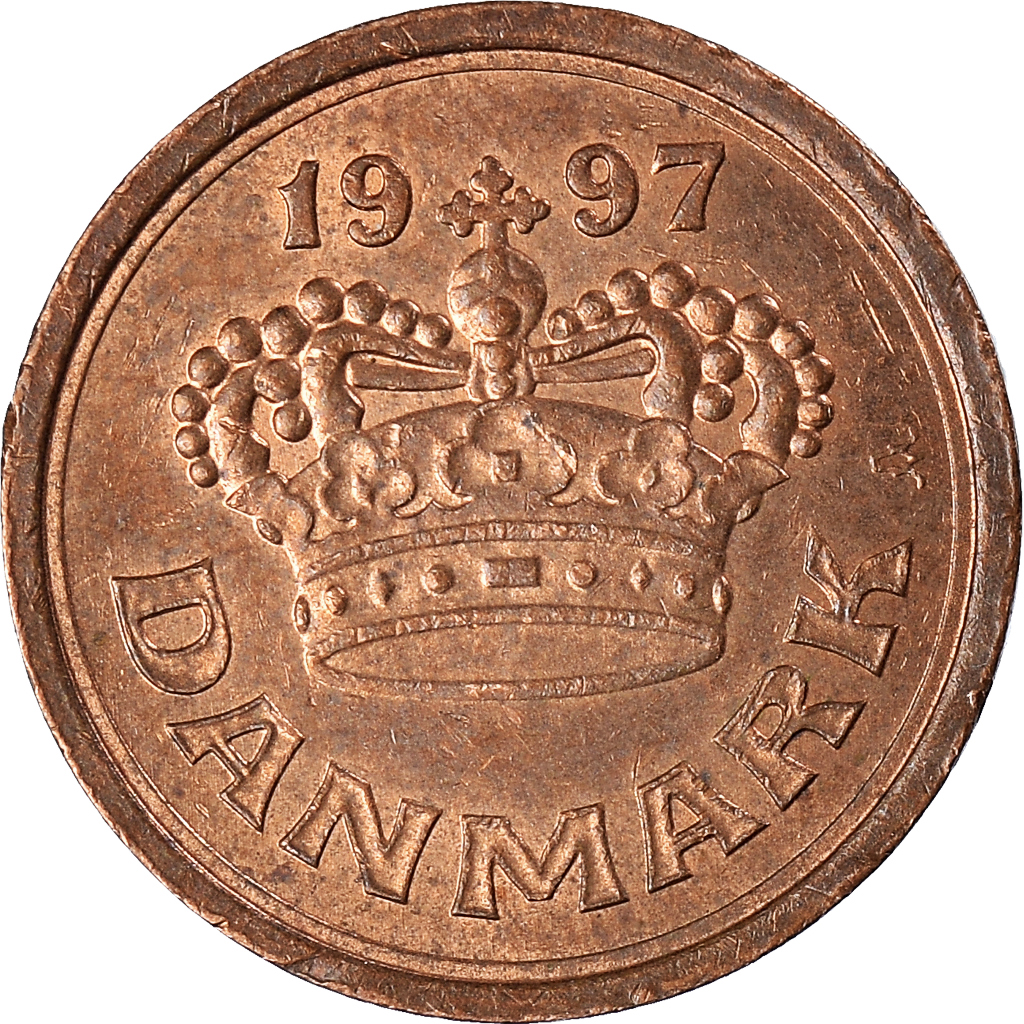 Moneda, Dinamarca, 25 Öre, 1997