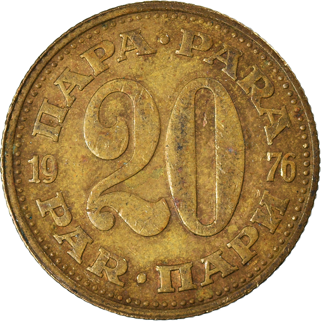 Moneda, Yugoslavia, 20 Para, 1976