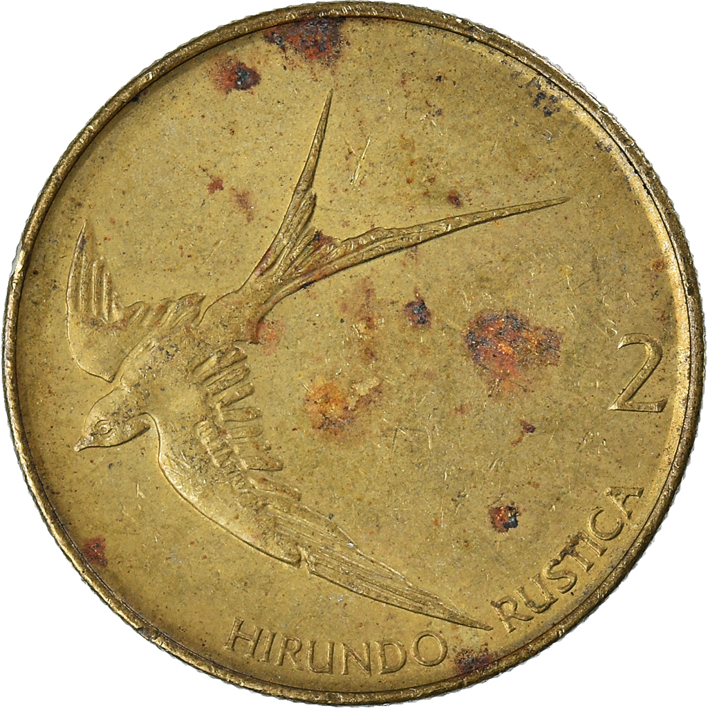 Moneda, Eslovenia, 2 Tolarja, 1996