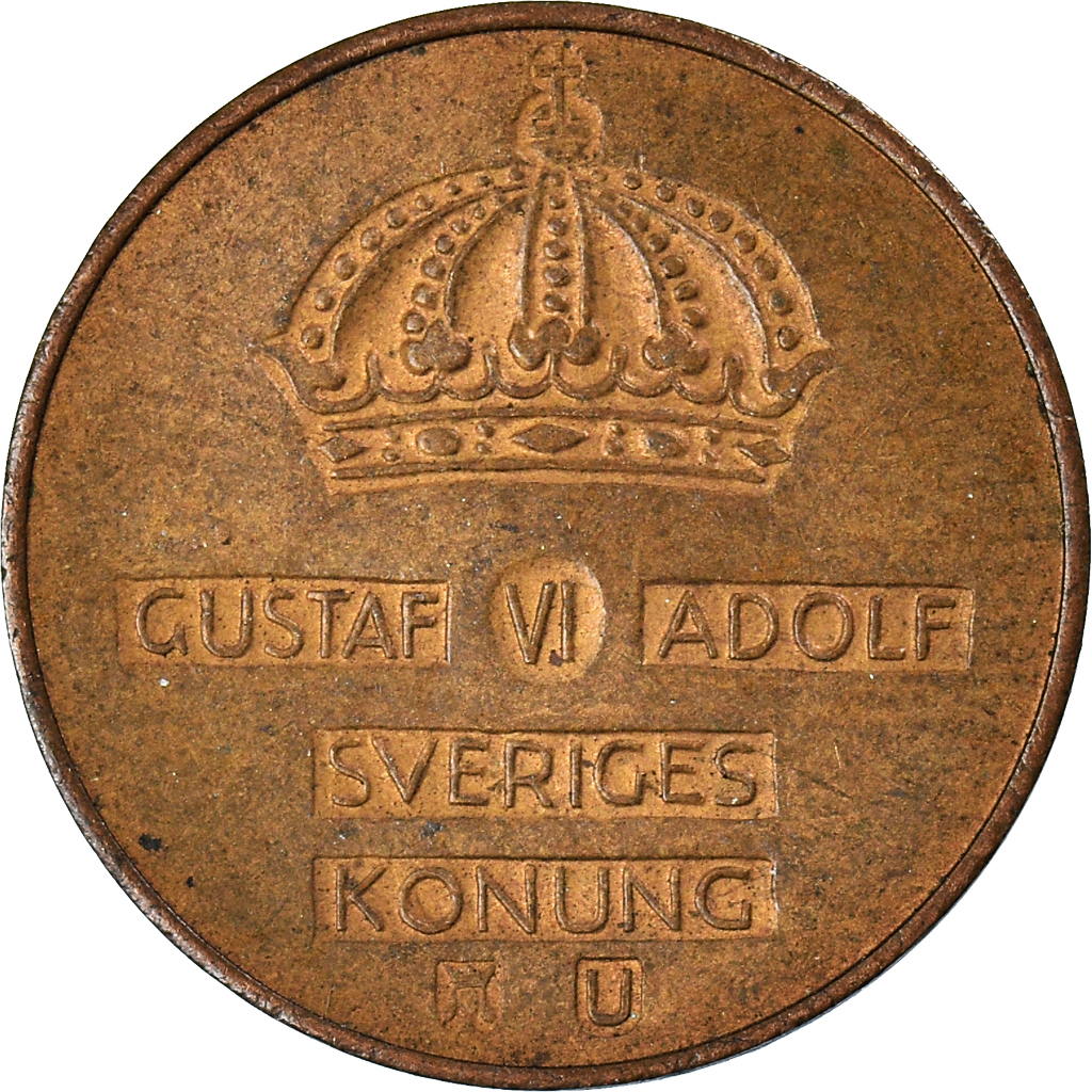 Moneda, Suecia, 2 Öre, 1968