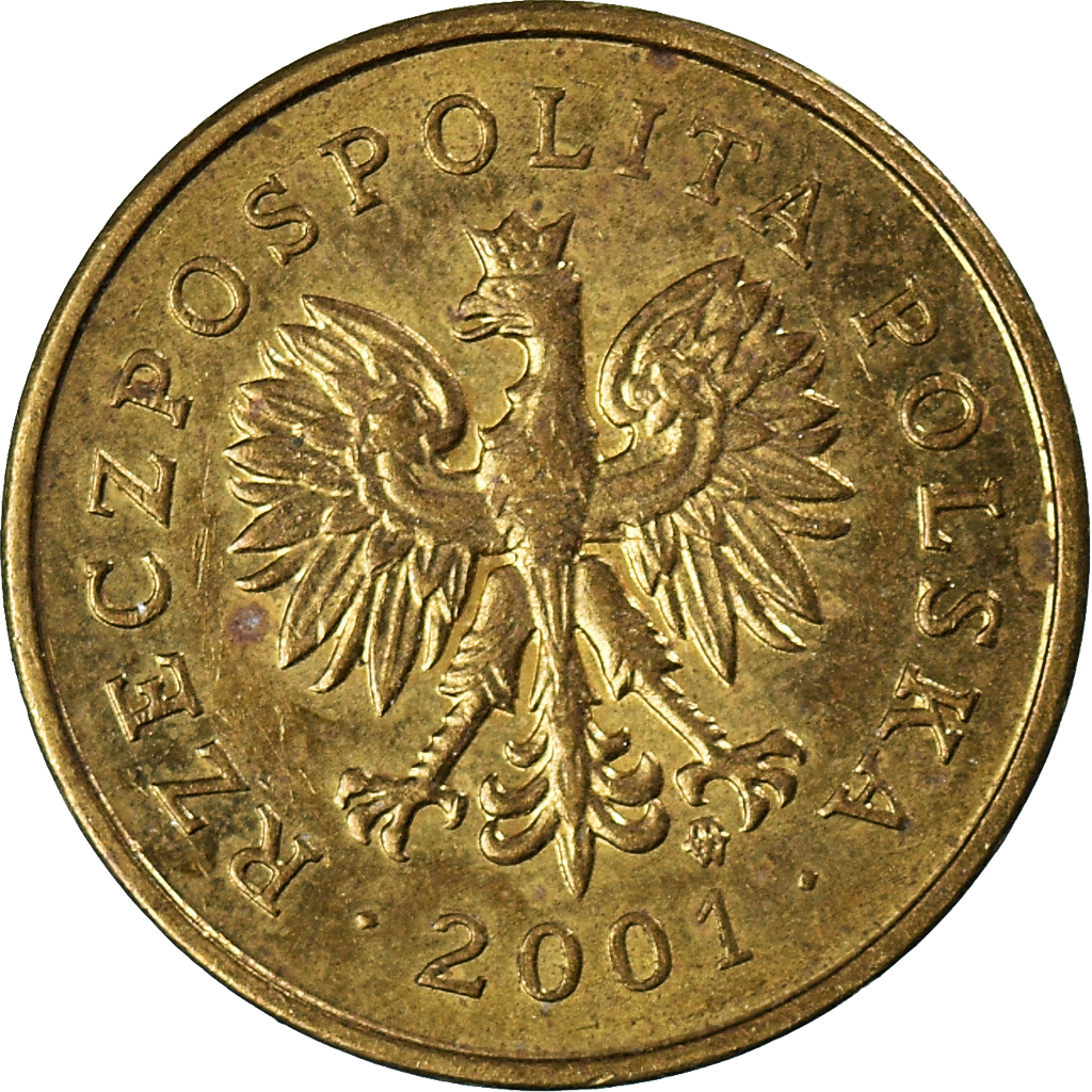 Moneda, Polonia, 2 Grosze, 2001