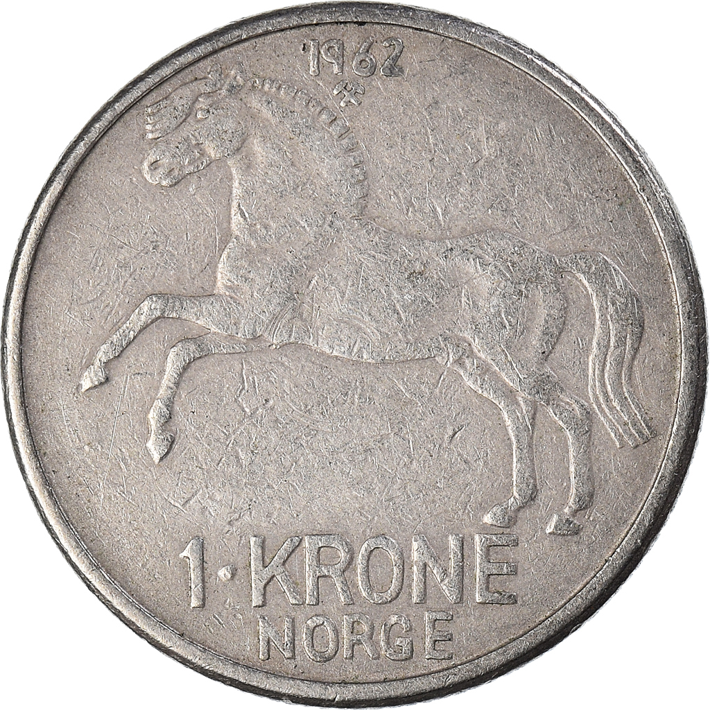Moneda, Noruega, Krone, 1962