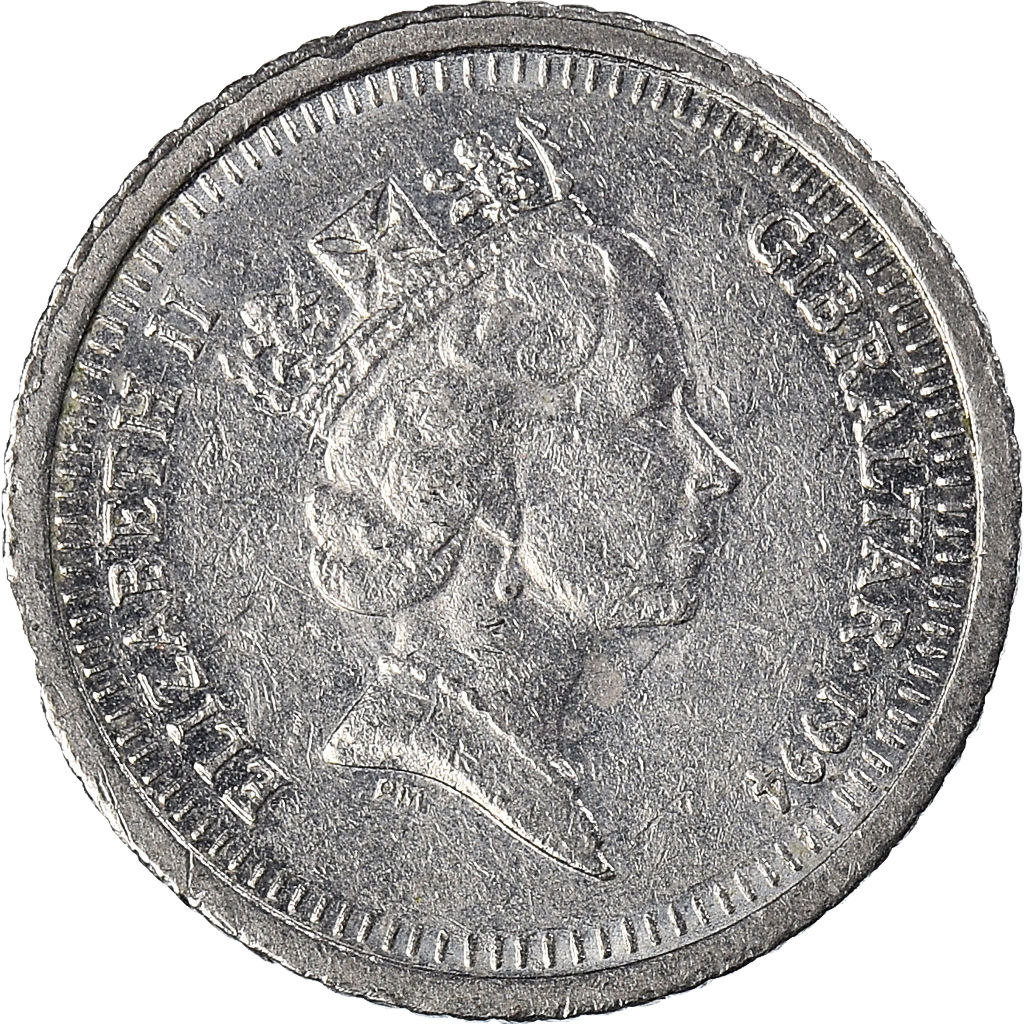 Coin, Gibraltar, 5 Pence, 1994