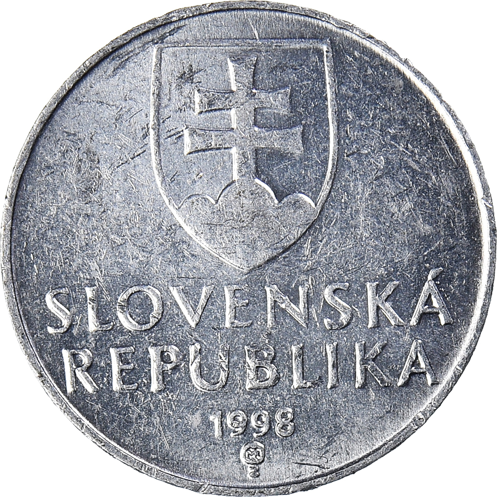Moneda, Eslovaquia, 10 Halierov, 1998
