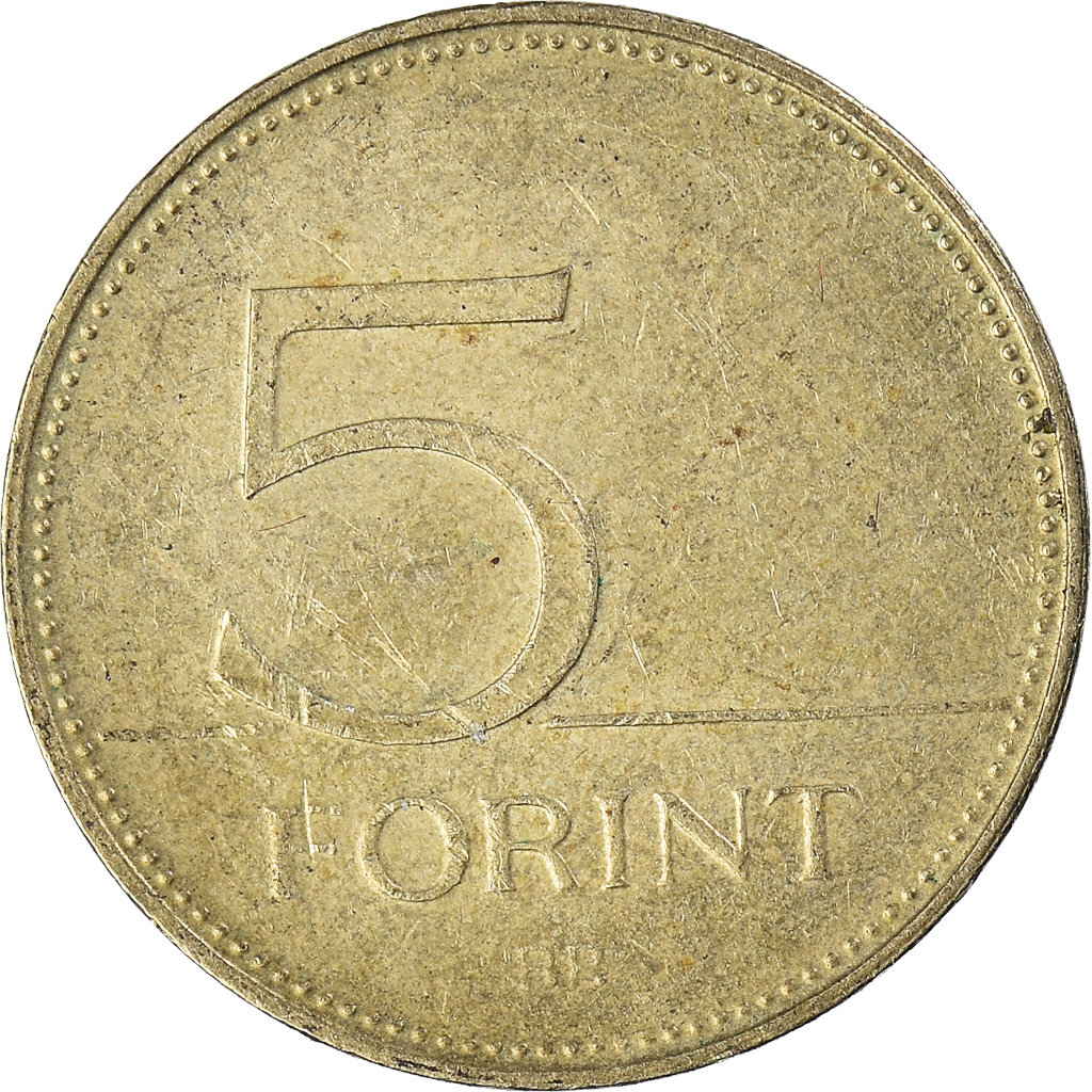 Moneda, Hungría, 5 Forint, 2012