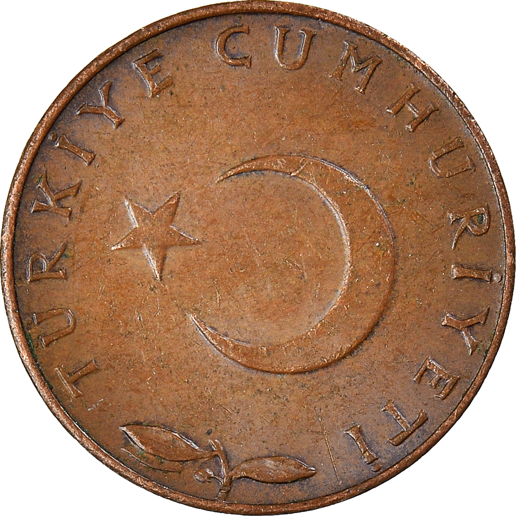 Moneda, Turquía, 5 Kurus, 1971