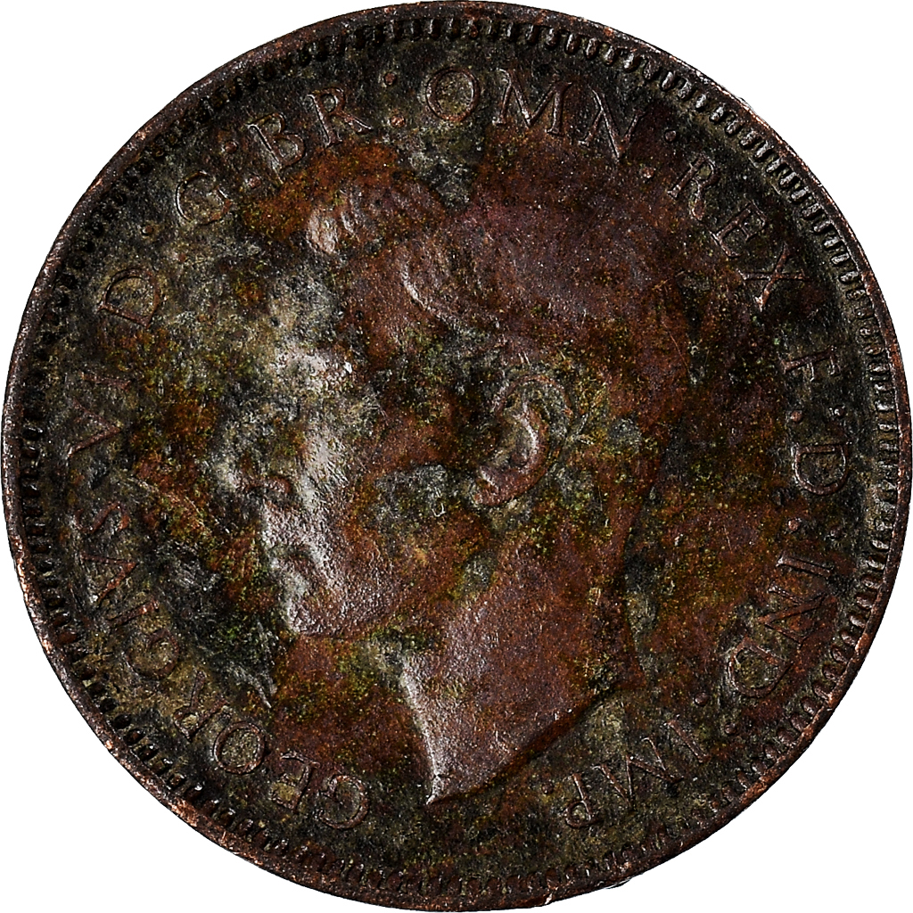Moneda, Gran Bretaña, Farthing, 1943