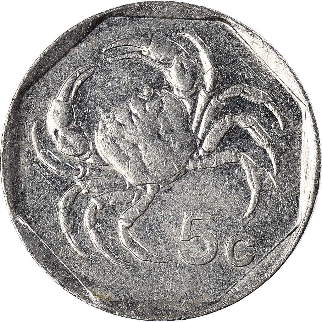 Moneda, Malta, 5 Cents, 2001