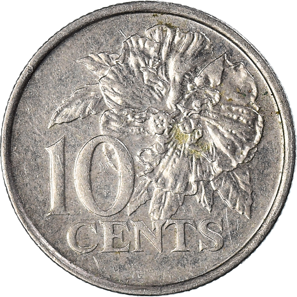 Moneda, TRINIDAD & TOBAGO, 10 Cents, 2004