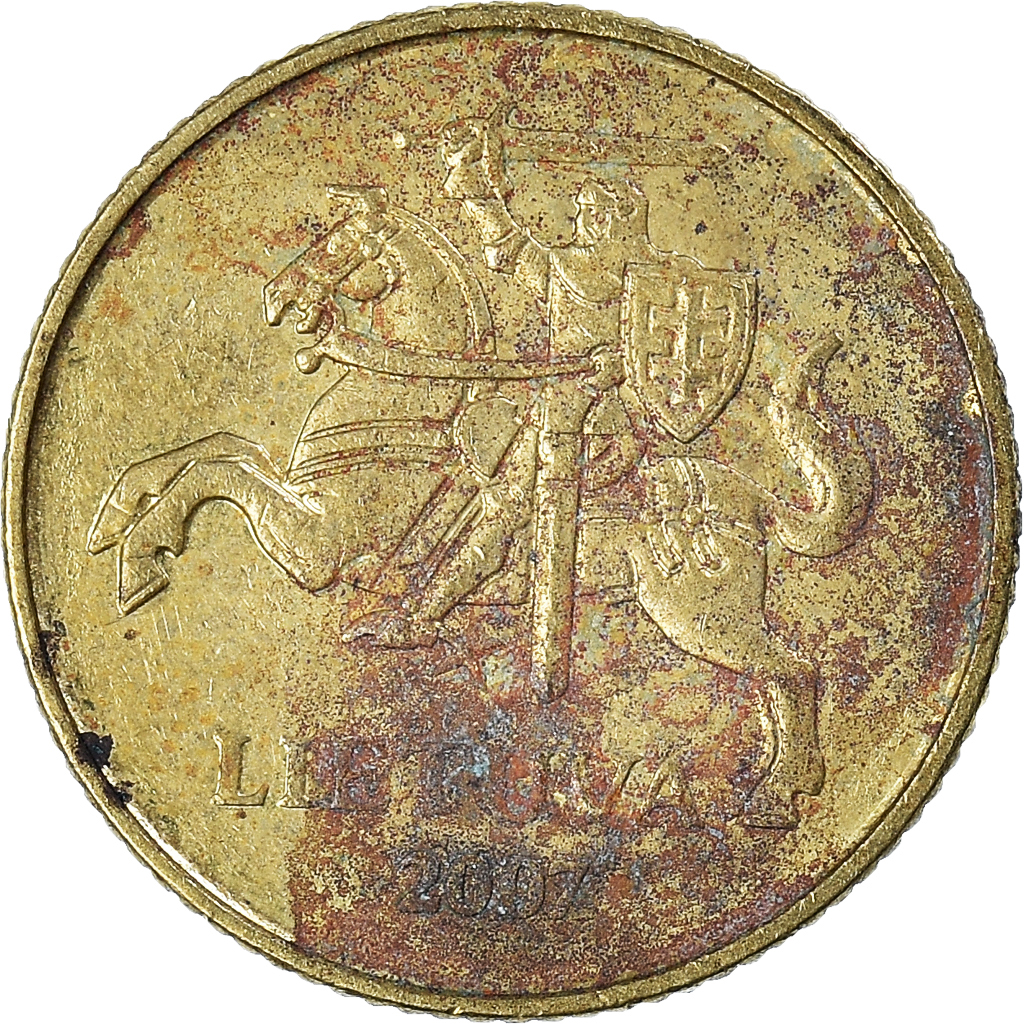 Moneda, Lituania, 10 Centu, 2007