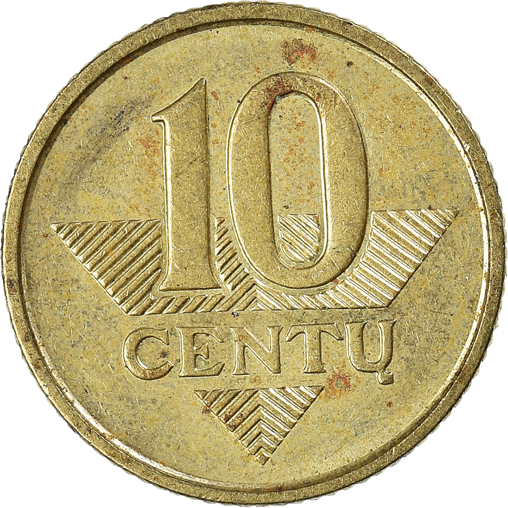 Moneda, Lituania, 10 Centu, 2007