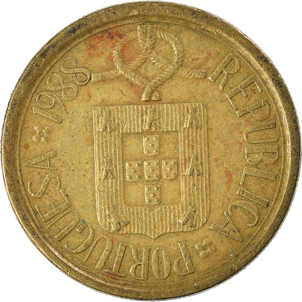Moneda, Portugal, 10 Escudos, 1988