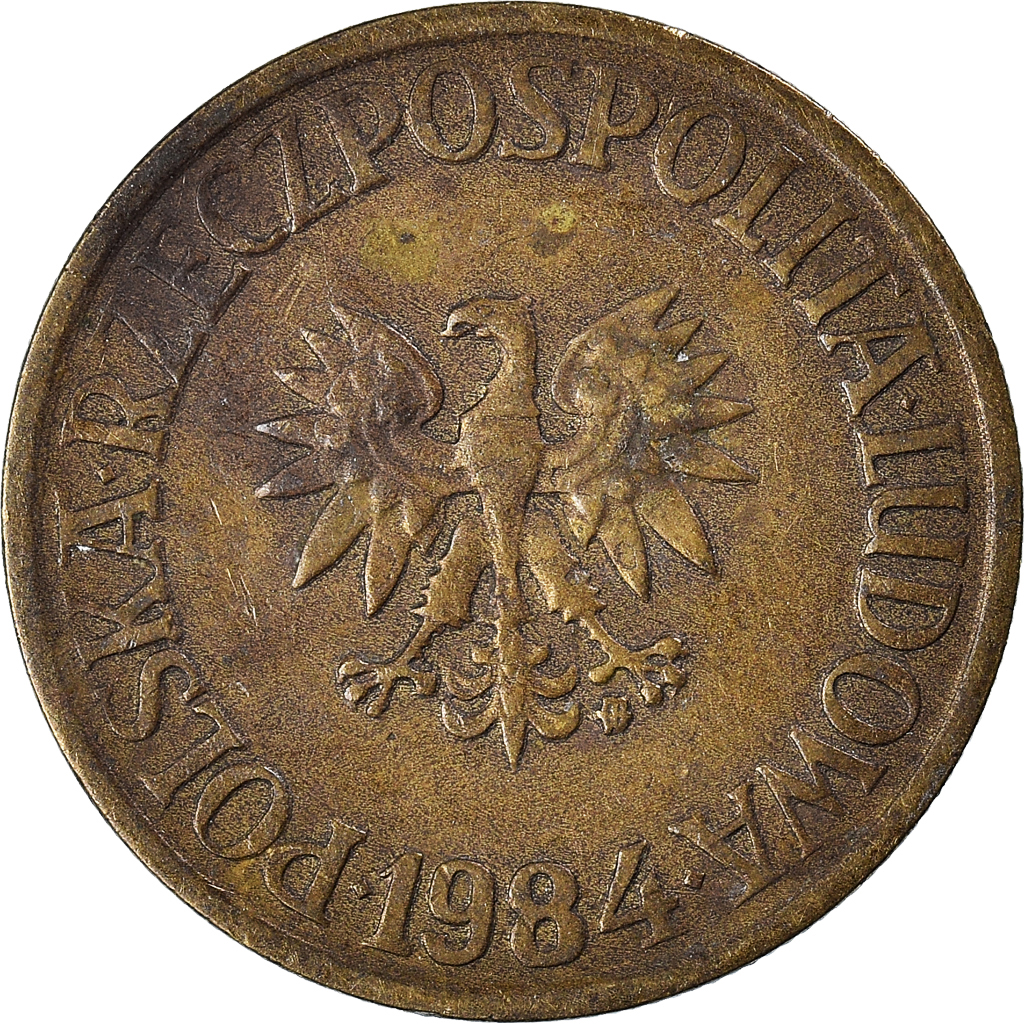 Moneda, Polonia, 5 Zlotych, 1984