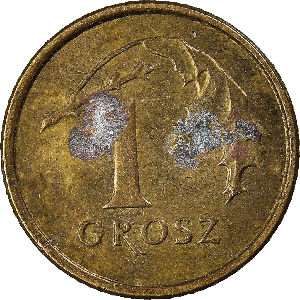 Moneda, Polonia, Grosz, 2002