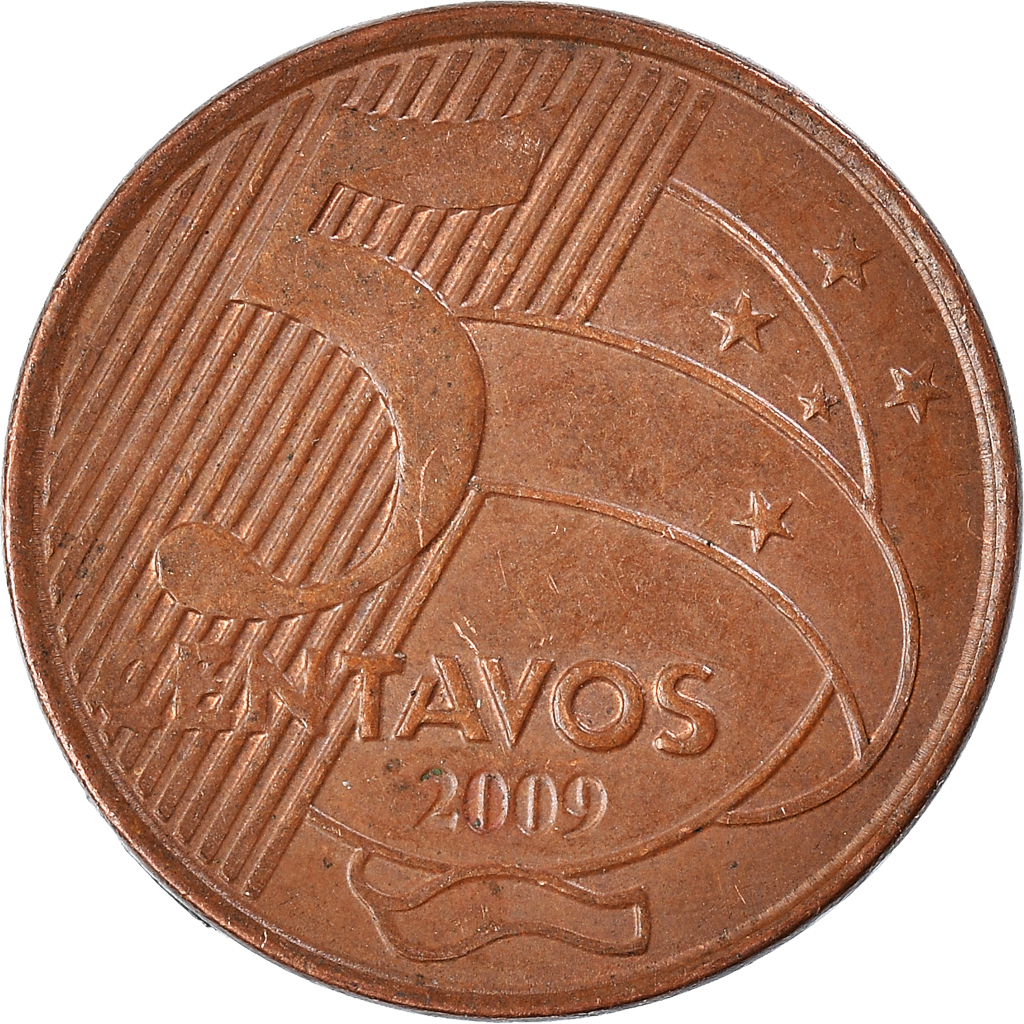 Moneda, Brasil, 5 Centavos, 2009