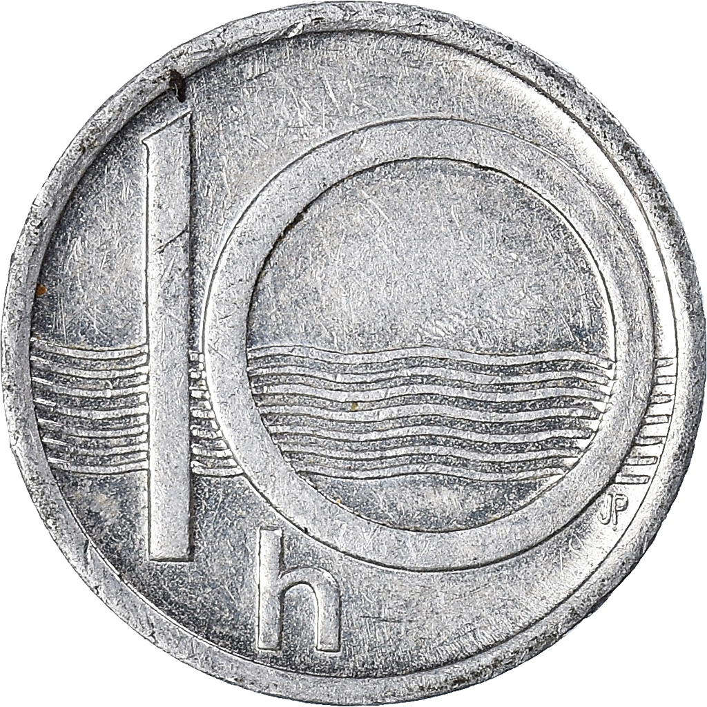 Coin, Czech Republic, 10 Haleru, 1998