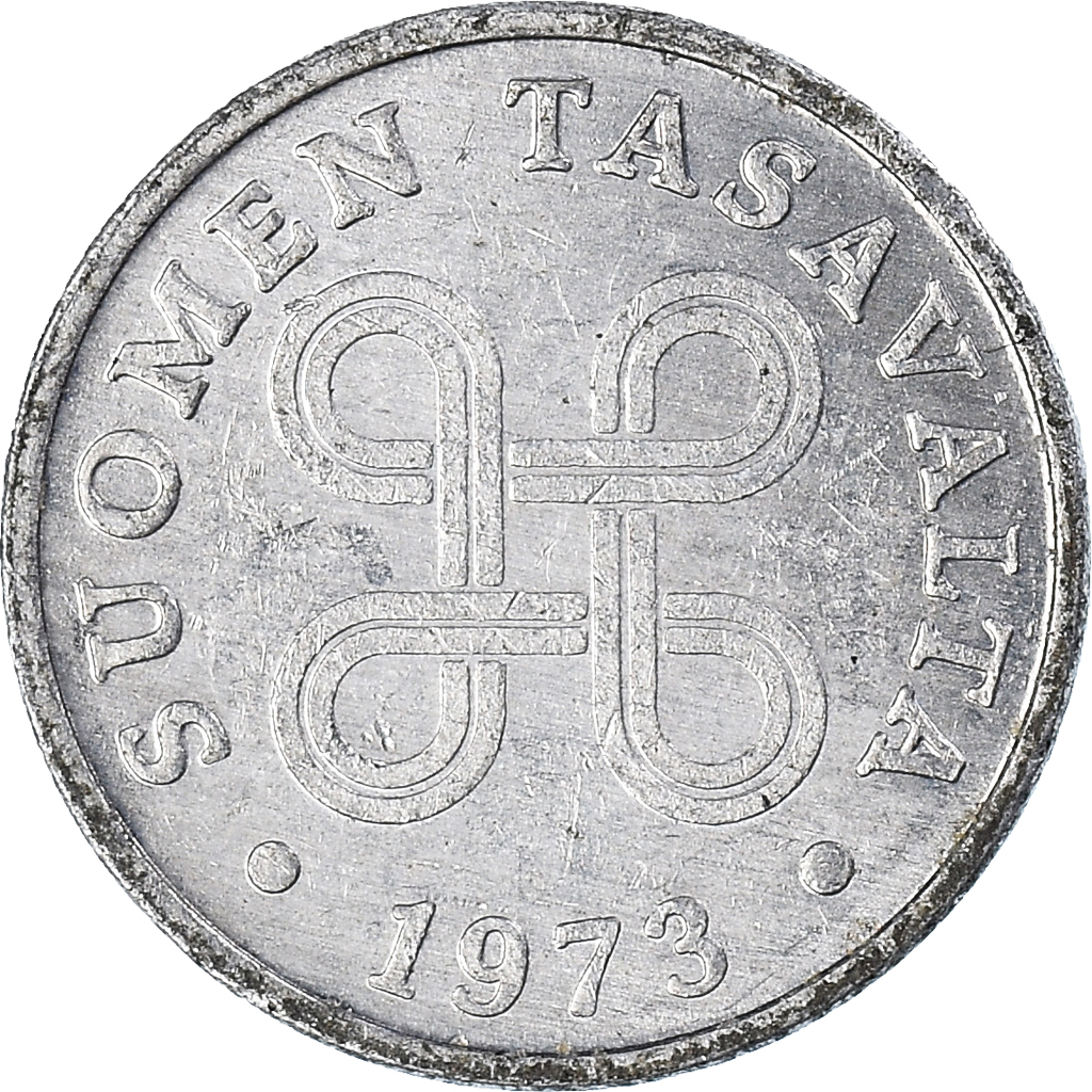 Moneda, Finlandia, Penni, 1973