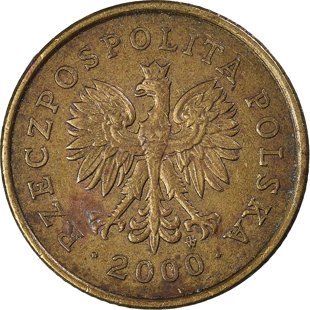 Moneda, Polonia, 5 Groszy, 2000