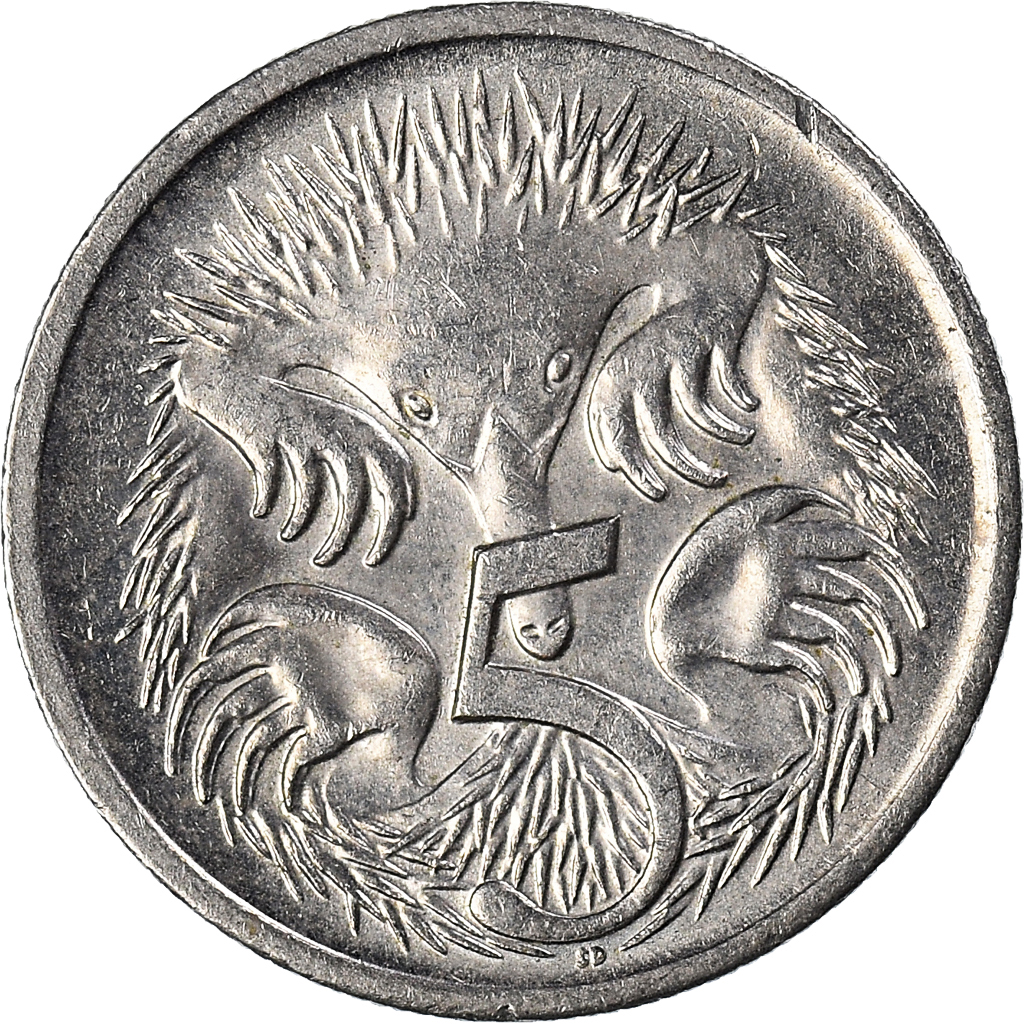 Moneda, Australia, 5 Cents, 2001