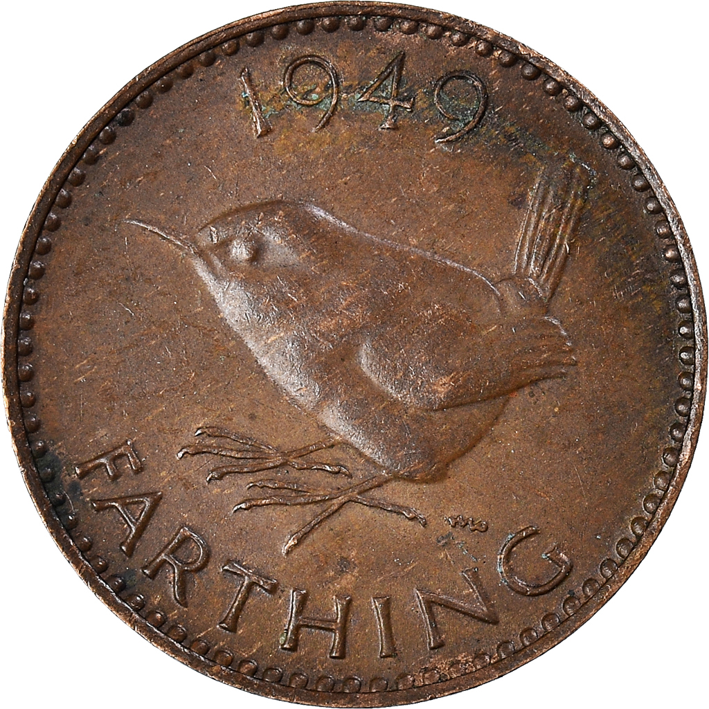 Moneda, Gran Bretaña, Farthing, 1949