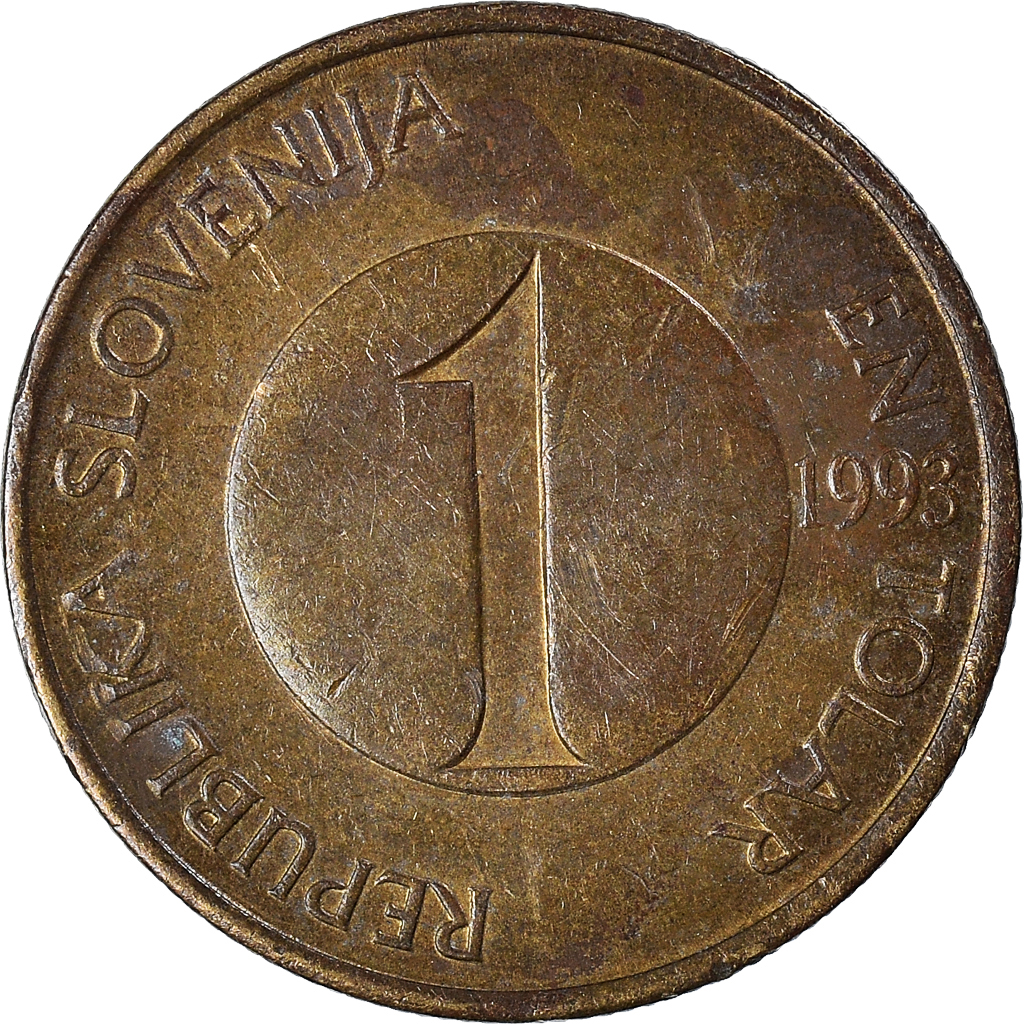 Moneda, Eslovenia, Tolar, 1993