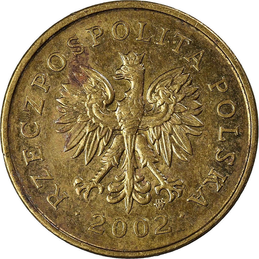 Moneda, Polonia, 2 Grosze, 2002