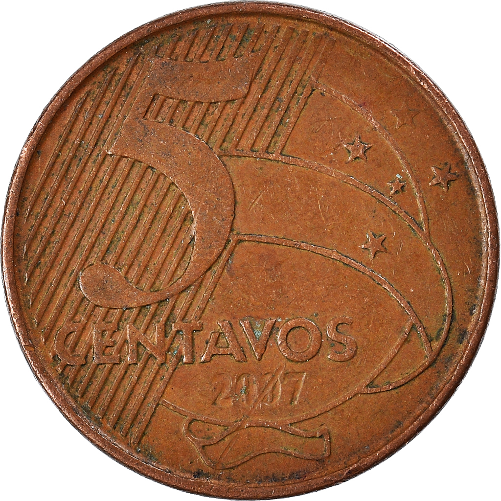 Moneda, Brasil, 5 Centavos, 2007