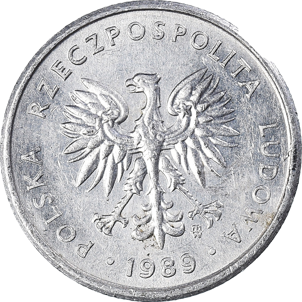 Moneda, Polonia, 2 Zlote, 1989
