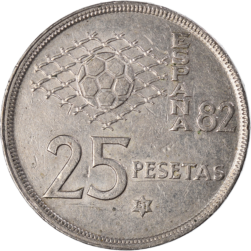 Moneda, España, 25 Pesetas, 1980-81