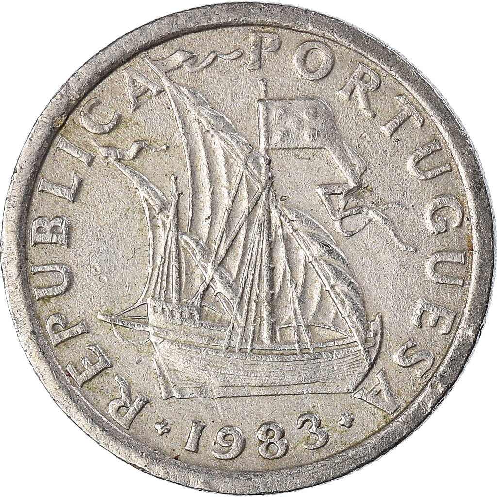 Moneda, Portugal, 2-1/2 Escudos, 1983