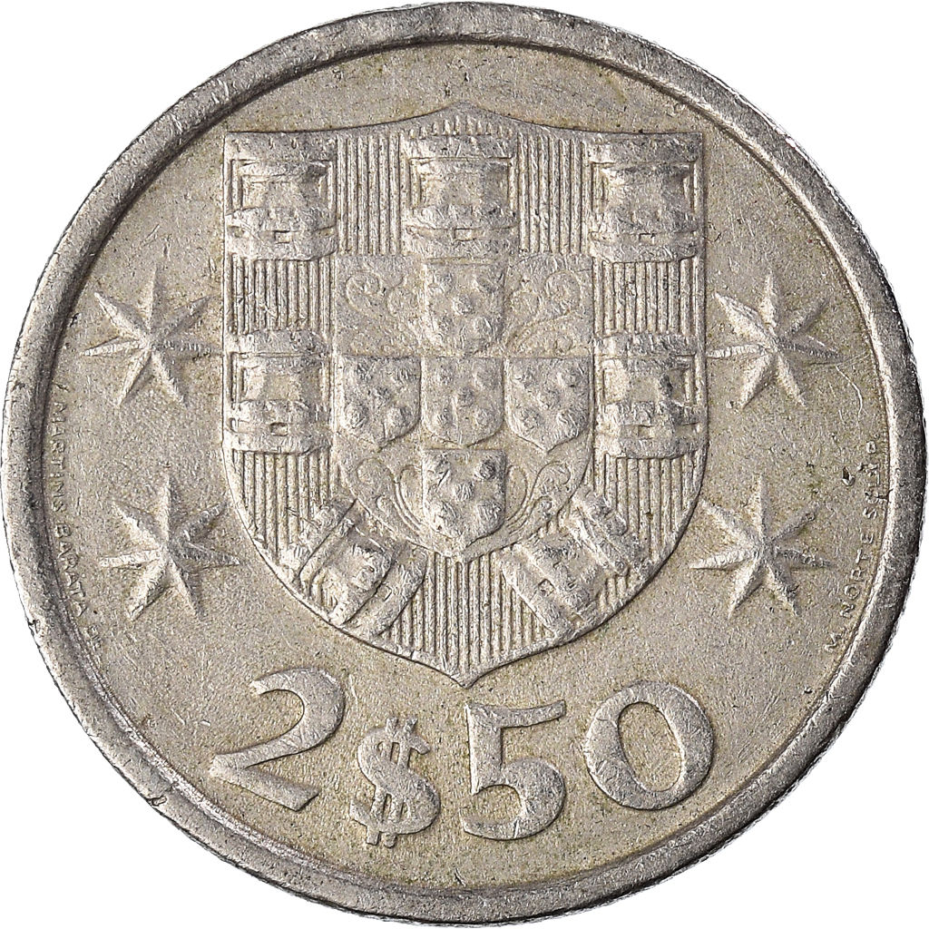 Moneda, Portugal, 2-1/2 Escudos, 1983