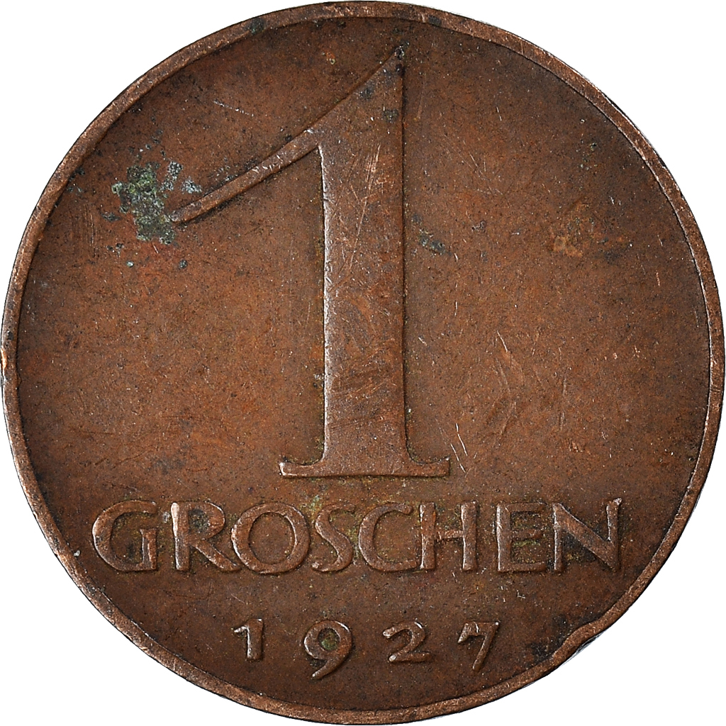 Moneda, Austria, Groschen, 1927