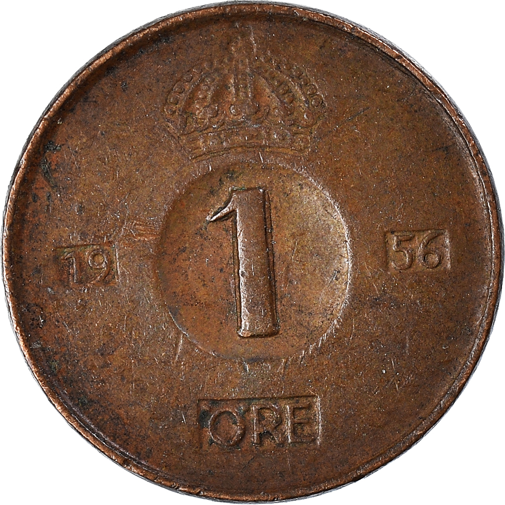 Moneda, Suecia, Ore, 1956