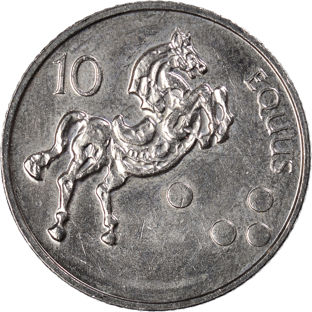 Coin, Slovenia, 10 Tolarjev, 2002