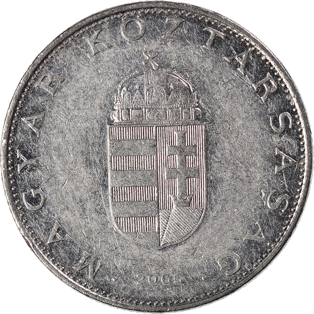 Moneda, Hungría, 10 Forint, 2005